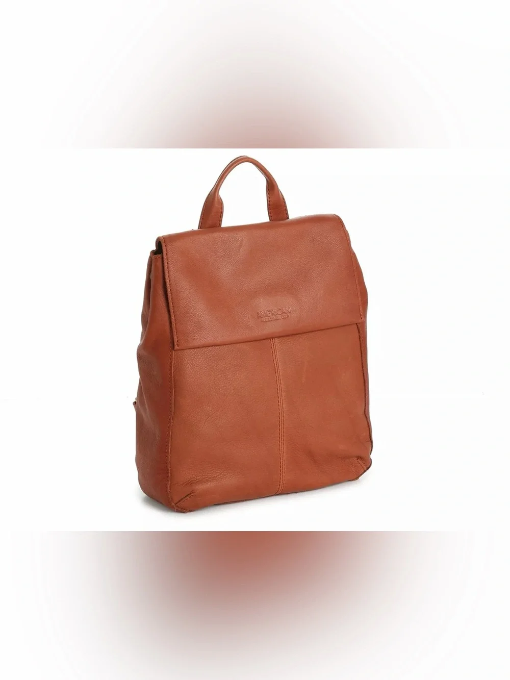 American Leather Co. Cognac Leather Backpack